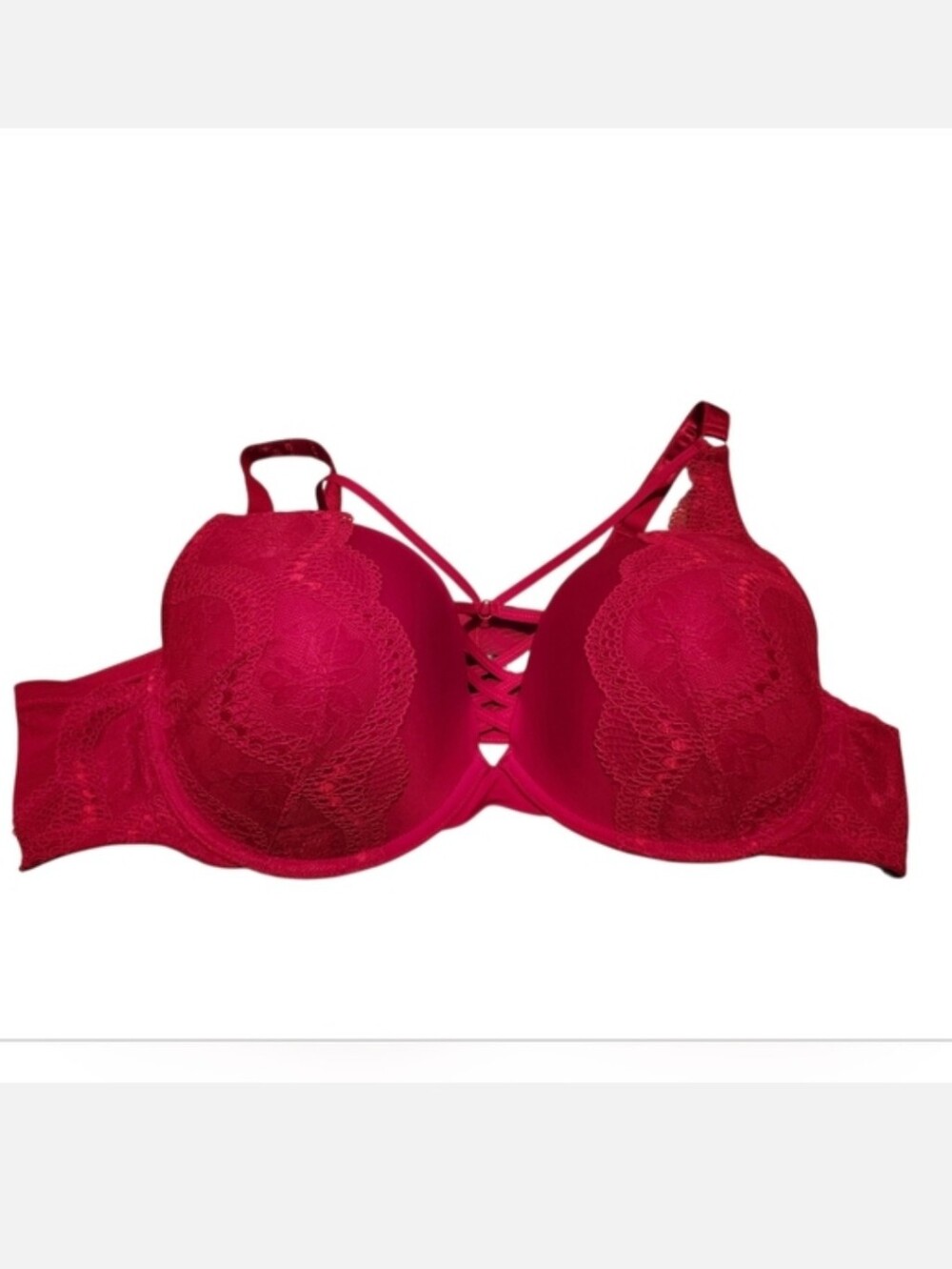 Women’s Torrid 46C Red XO Plunge Push-Up Bra